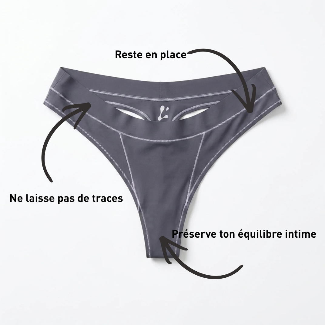 Le string de sport Noir