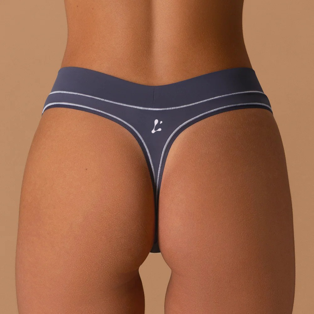 Le string de sport Bleu Ardoise